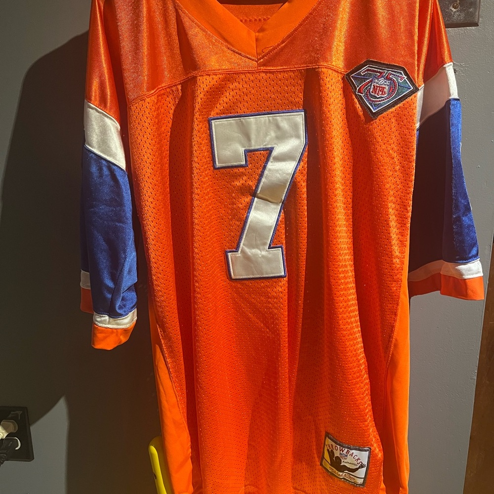 Mitchell & Ness Orange NFL Jersey with Patch Denver Broncos